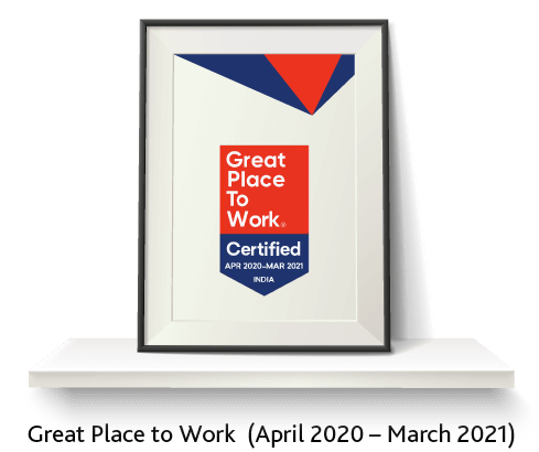 Great Place to Work Certified Apr 2020-Mar 2021